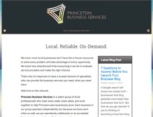 Tablet Screenshot of princetonbusinessservices.com